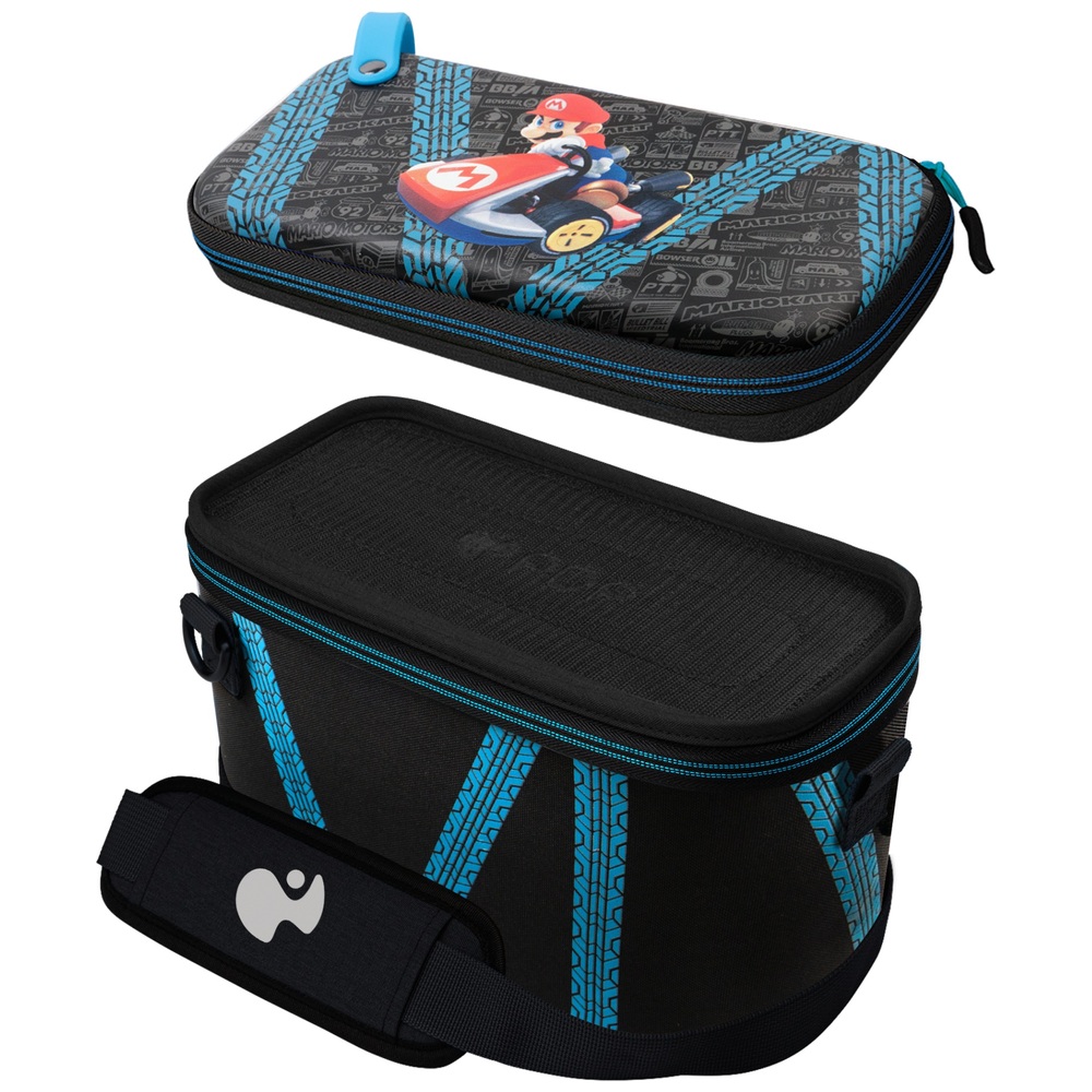PDP Gaming Pull-N-Go-Hülle für Nintendo Switch – Leuchtendes Mario Kart Drift-Design