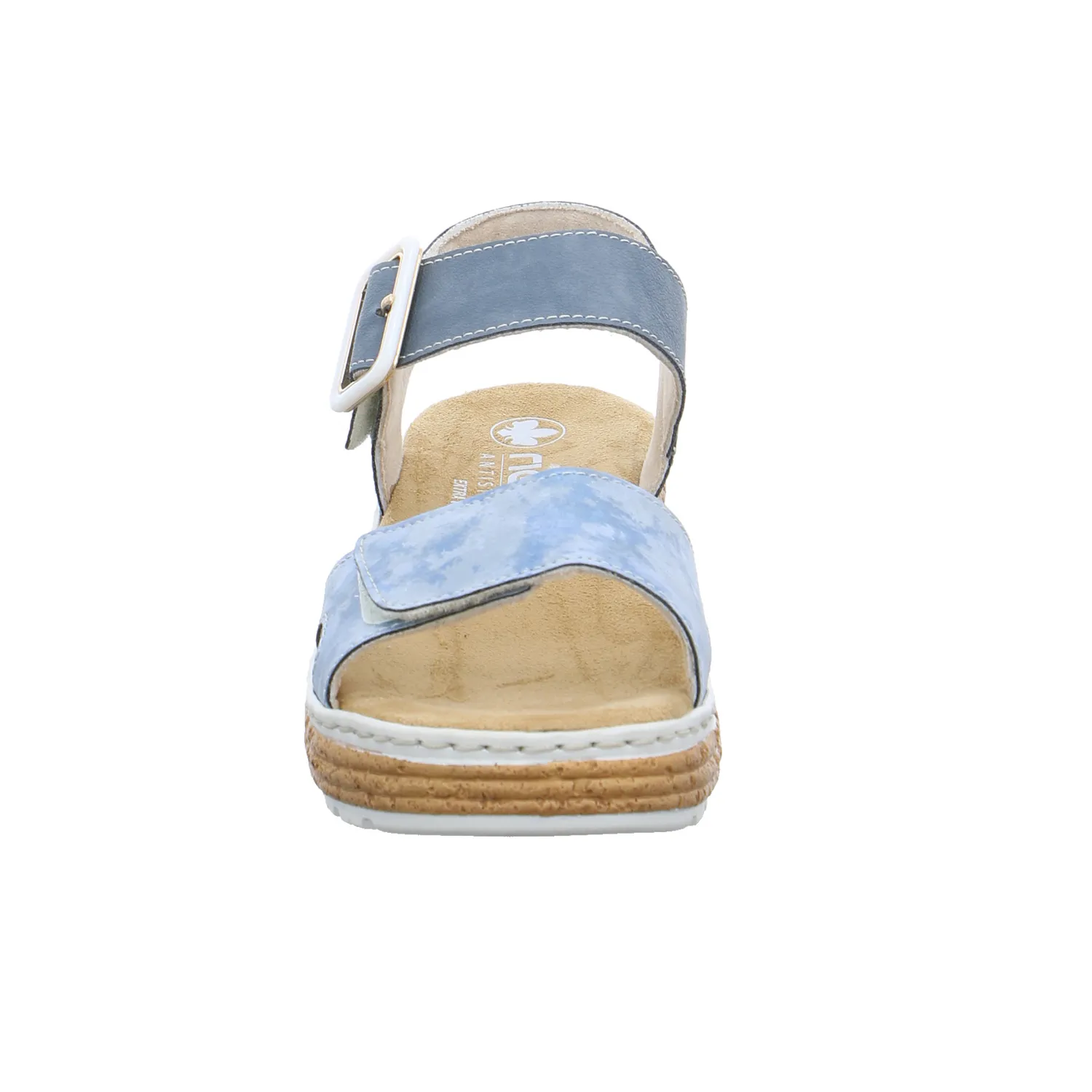 RIEKER Sandalette Hellblau Lederimitat