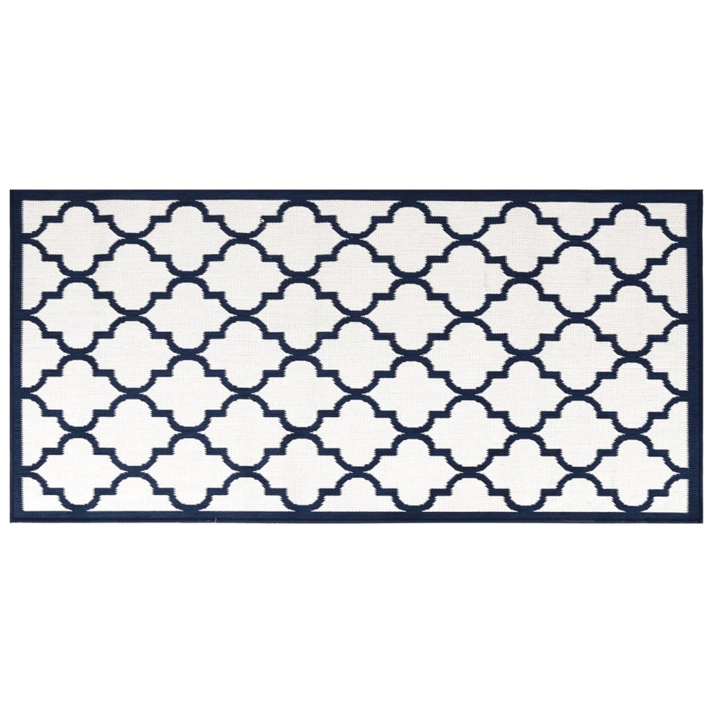 Tapis d'extérieur 100x200 cm design réversible