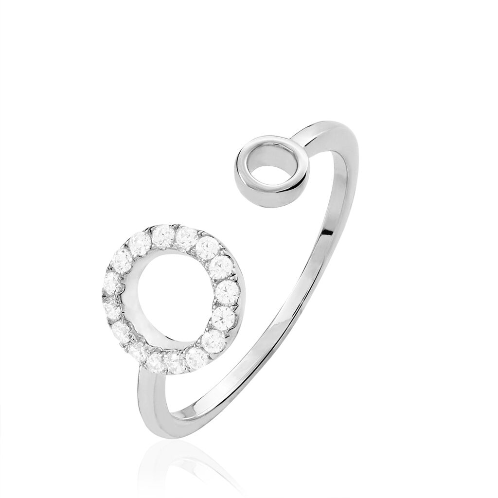 Bague Andria Argent Blanc Oxyde De Zirconium