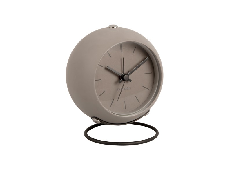 Alarm Clock Nirvana Globe KA5857GY Dark warm grey