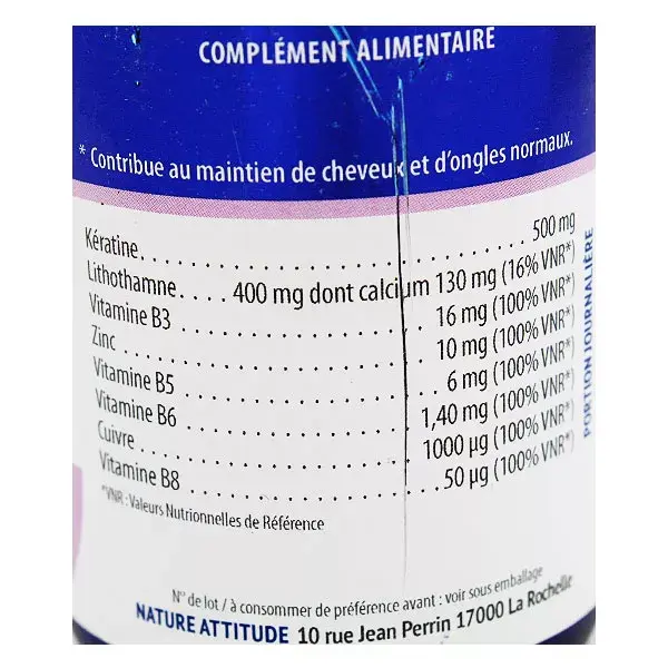 Pharm Nature Micronutrição para Cabelo e Unhas 60 cápsulas