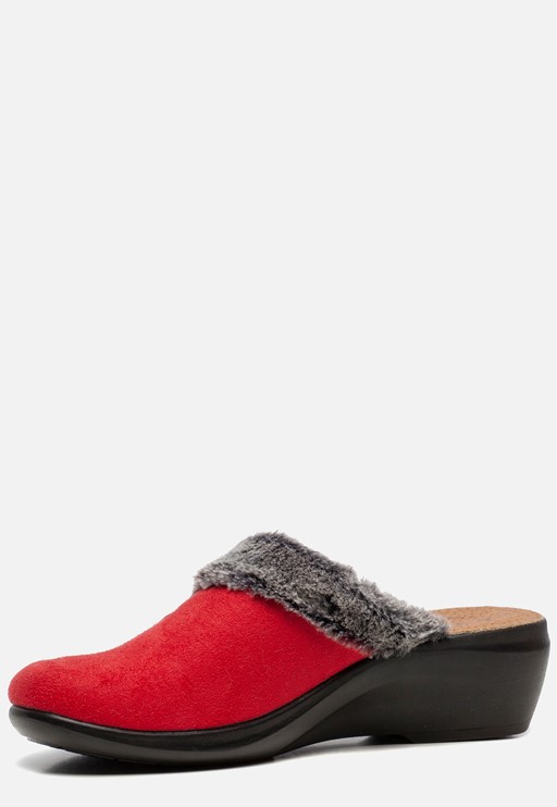 Fly Flot Pantoffels rood Textiel