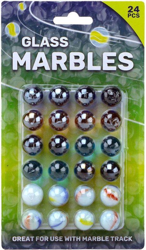 Johntoy - Knikkers Junior - 16 Mm - Glas - 24 Stuks