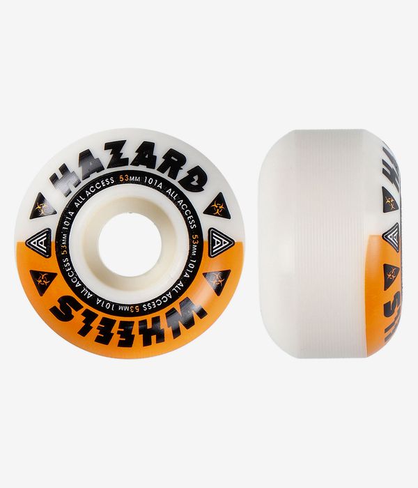 Madness Hazard Melt Down Radial Rollen (white orange) 53mm 101A 4er Pack