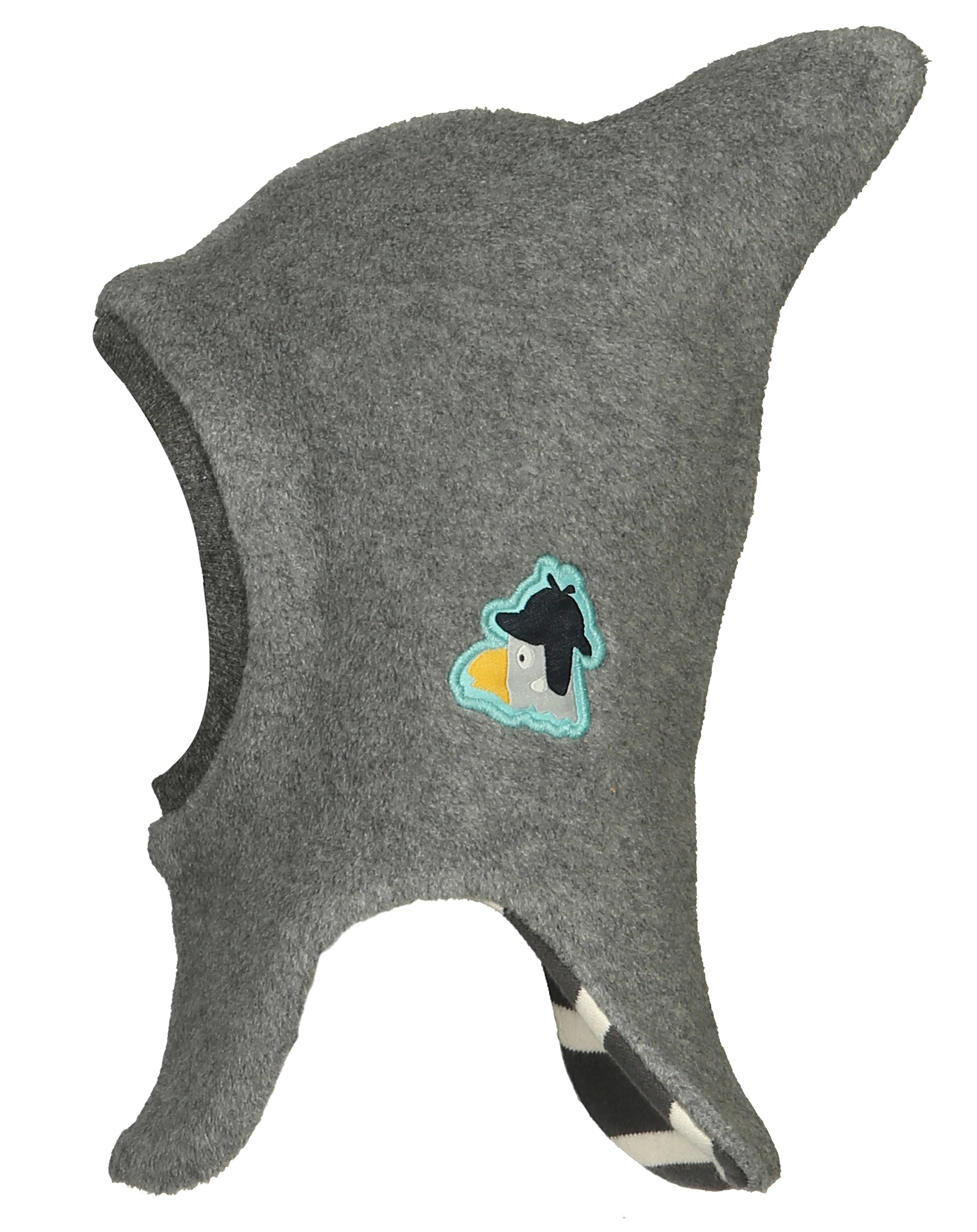 Fleece-Schlupfmütze TIER in grau