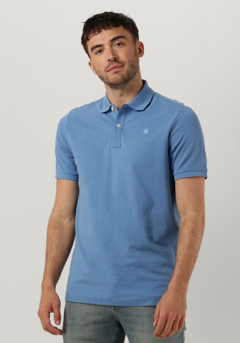 G-STAR RAW blauwe g-star raw polo dunda slim polo s/s