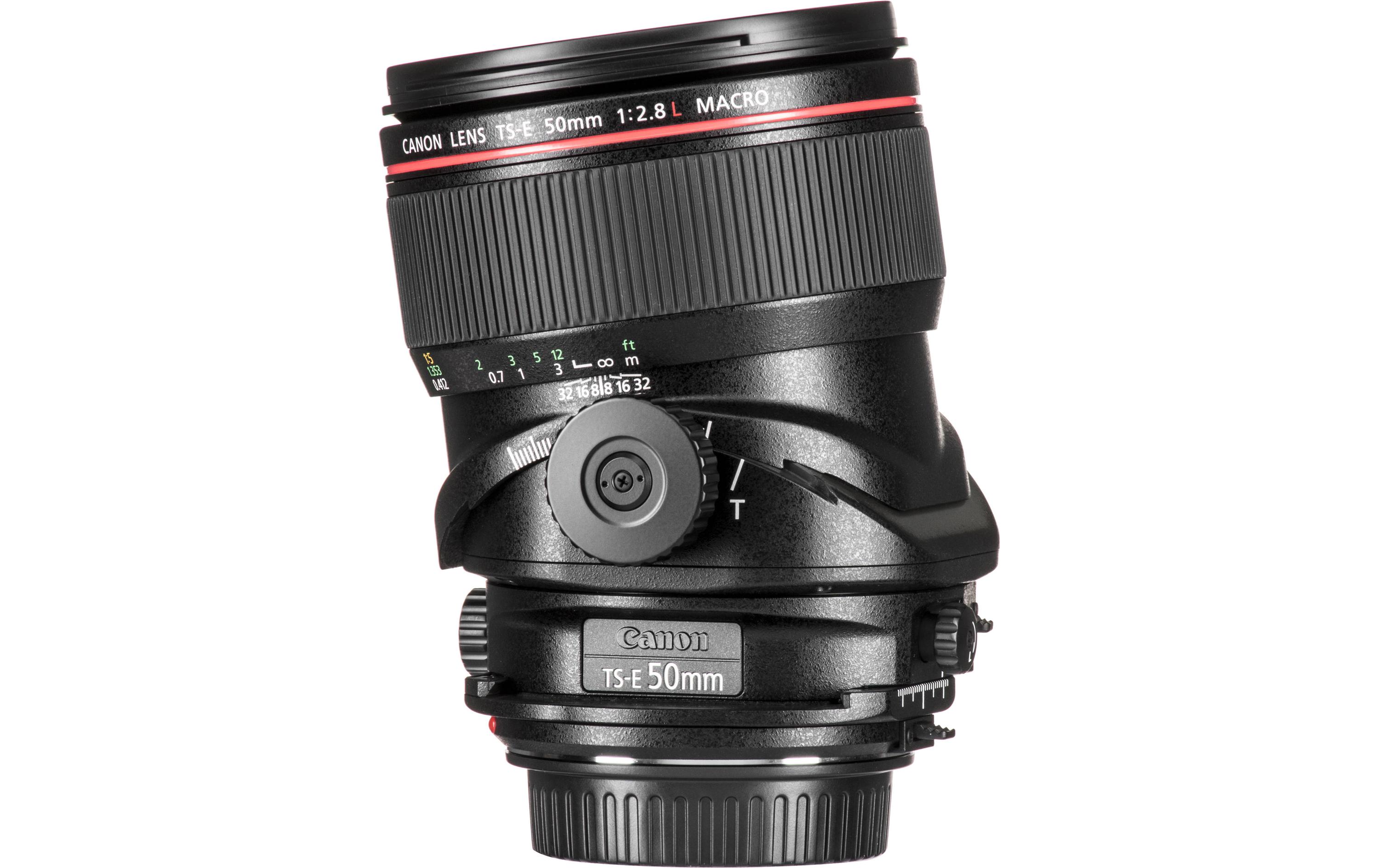Festbrennweite TS-E 50mm F/2.8L Macro – Canon EF<br>Aussergewöhnliches Tilt- und Shift-Objektiv mit 90 mm Brennweite