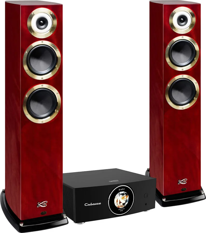 Cabasse Abyss   Murano Alto Acajou brillant Chaînes hi-fi composées