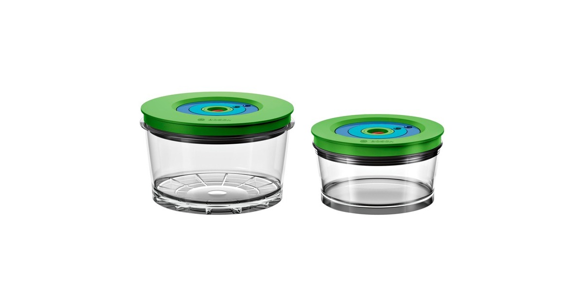 BoschVacuüm opbergdozen MMZV0SB2 container  (Transparant/groen, 2 stuks)