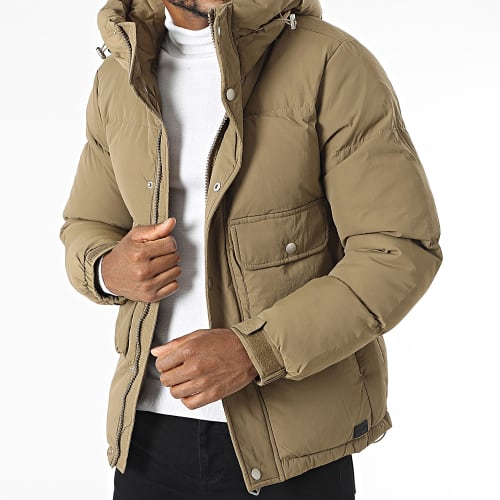 Parka Capuche Beige Foncé