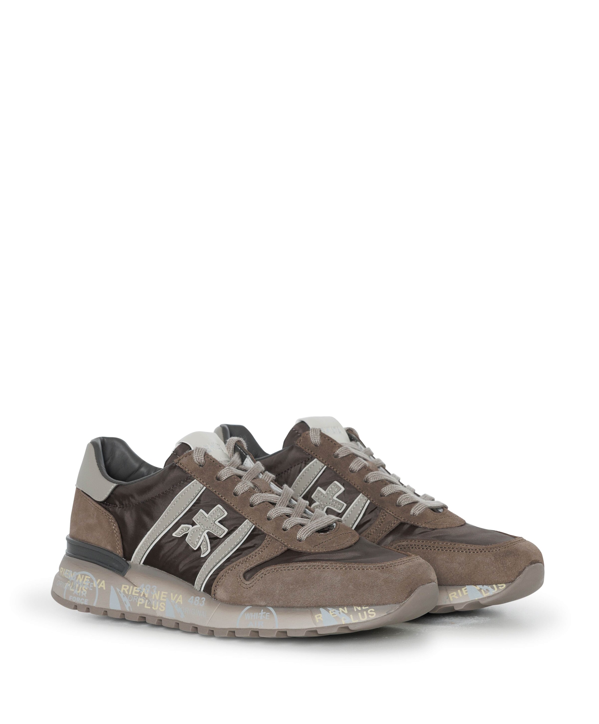 Premiata Lander heren sneakers bruin