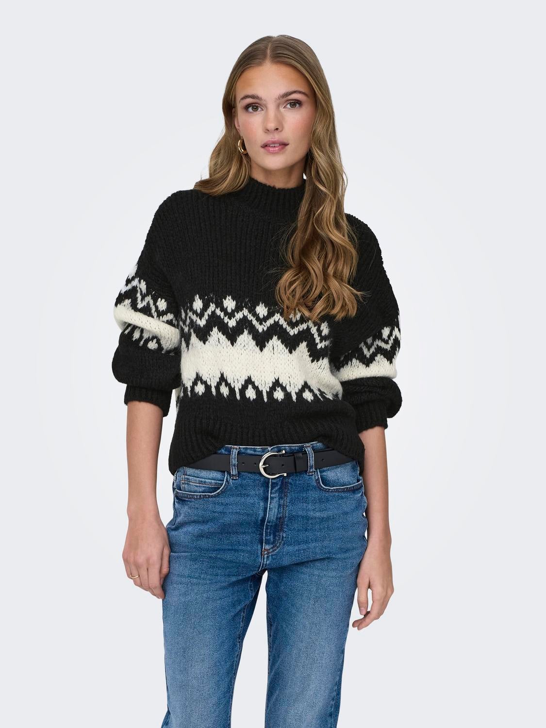 JDYKILIAN Strickpullover Black