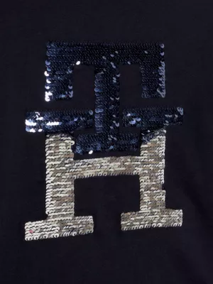 Camiseta TH Monogram Sequin Archive Fit