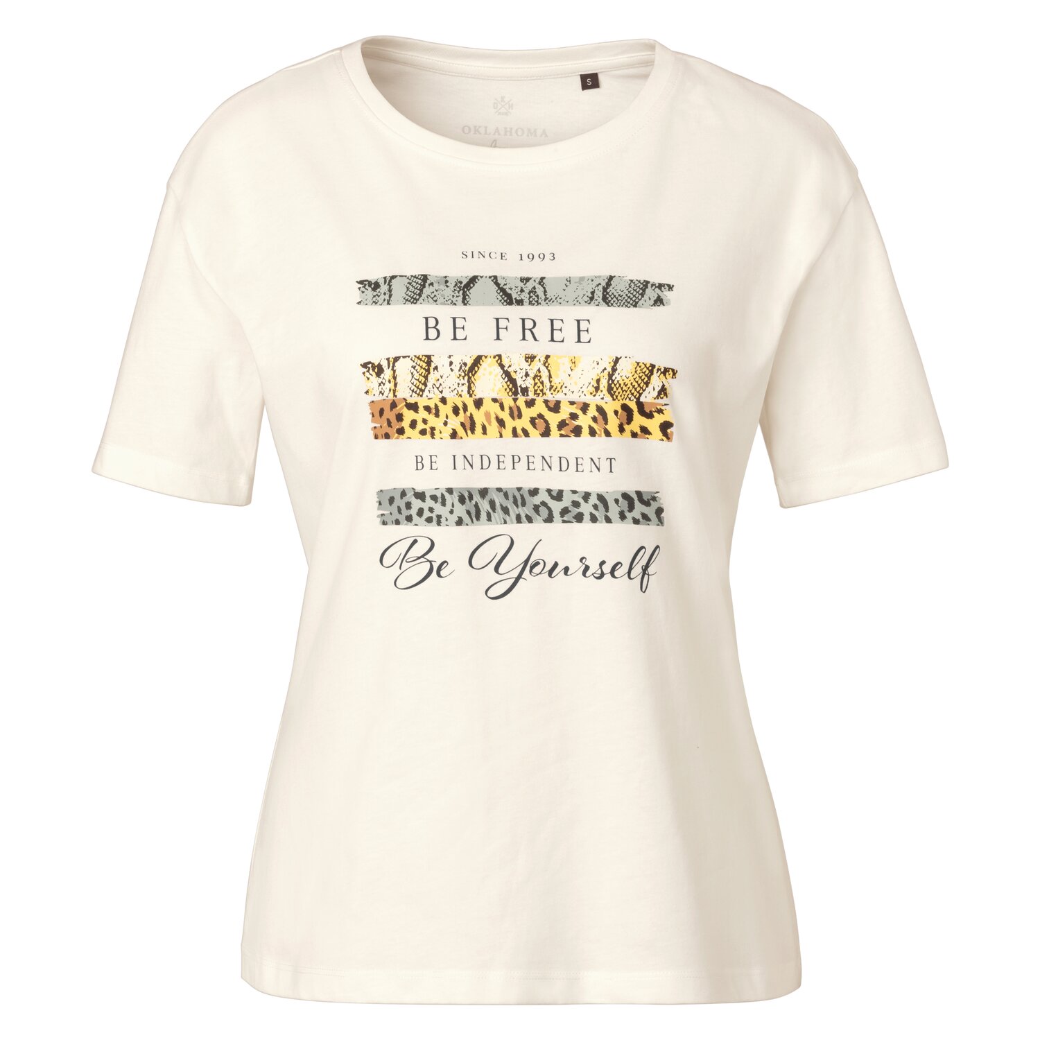 OKLAHOMA Jeans T-Shirt  - white