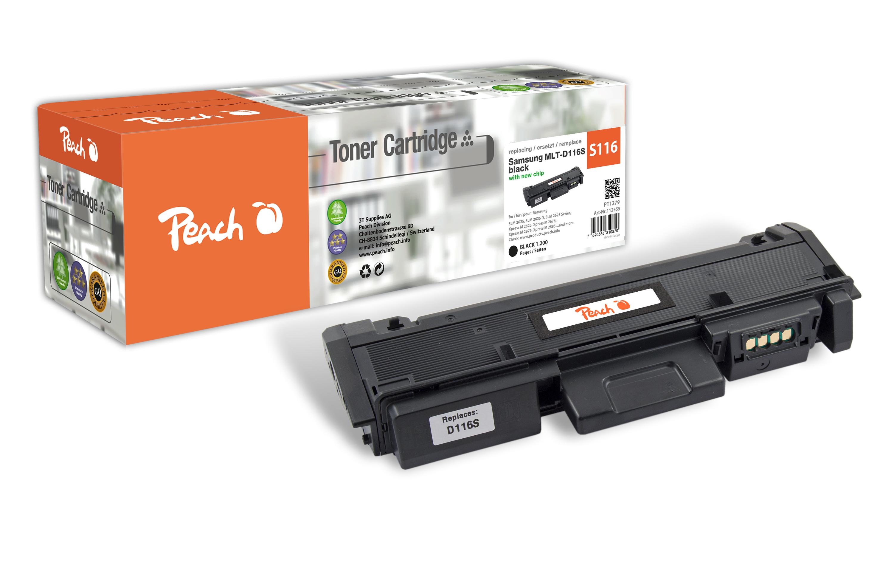 Toner Samsung MLT/D116S BlackDruckerpatrone, Black