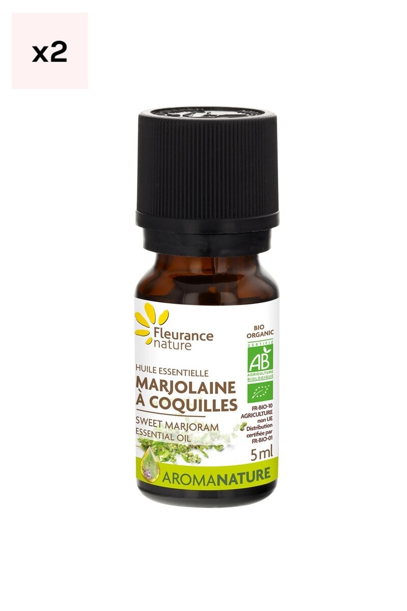 Huiles essentielles bio - Marjolaine à coquilles - 2 x 10 ml