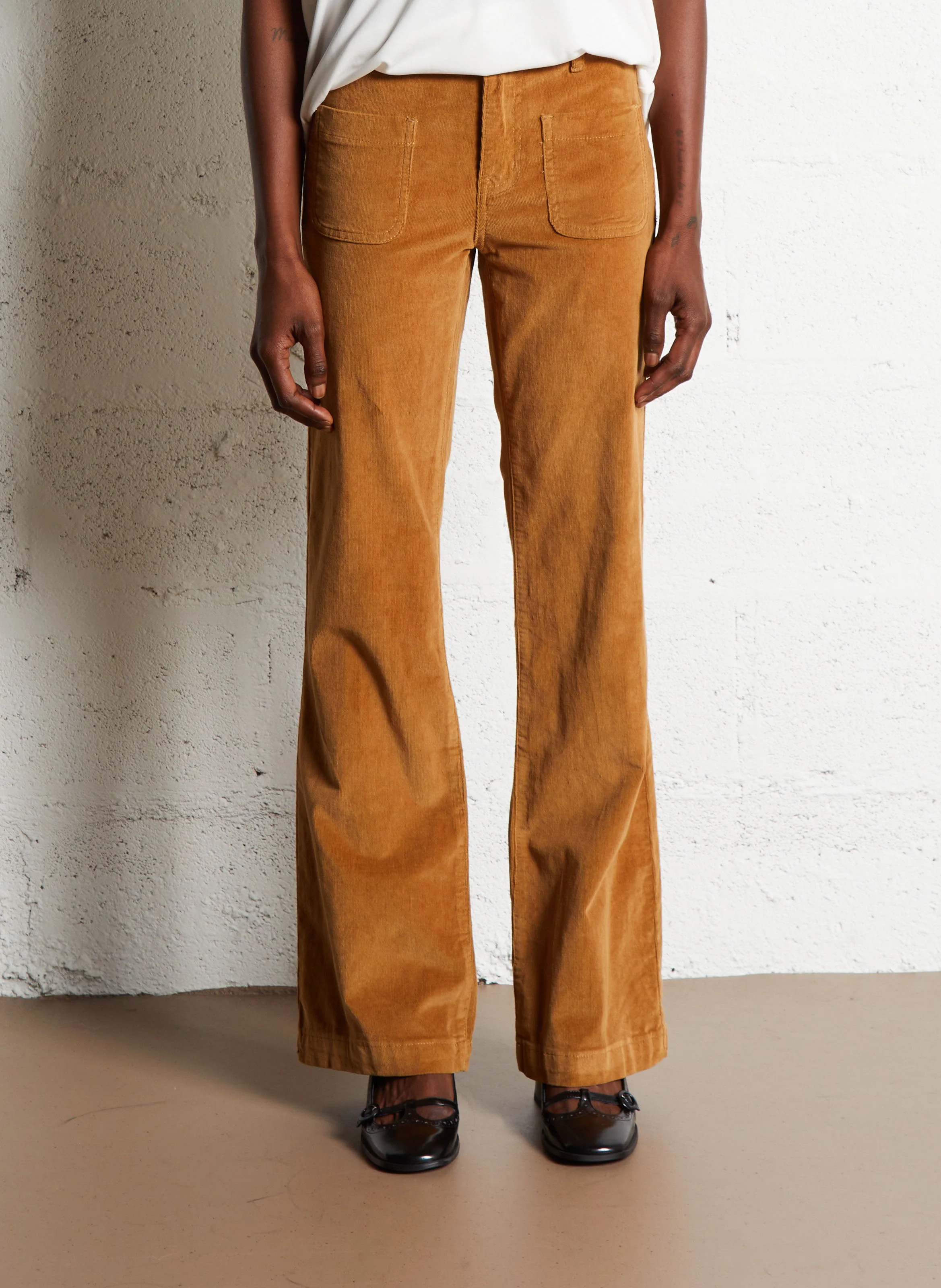 SONNY - Pantalon droit en coton mélangé | Marron
