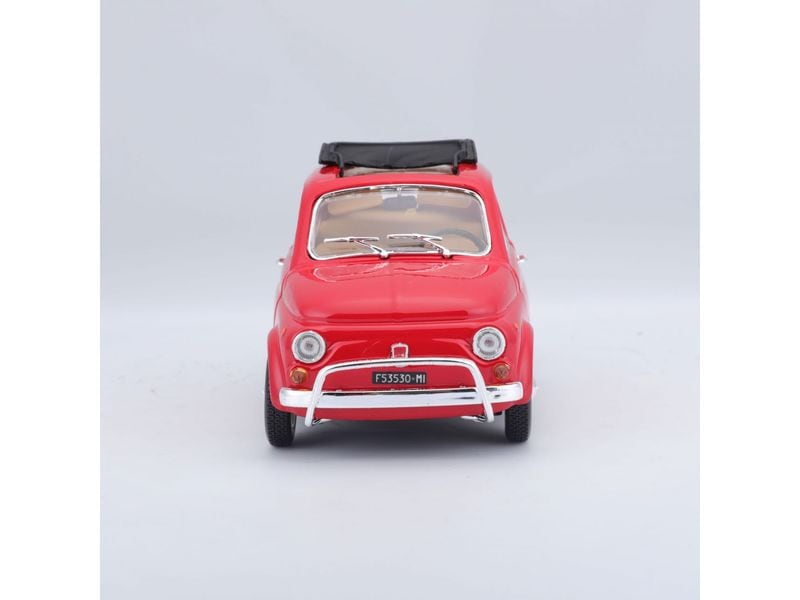 BBurago Fiat 500 L 1968 Rot 1:24 Sammlermodell im Massstab 1:24