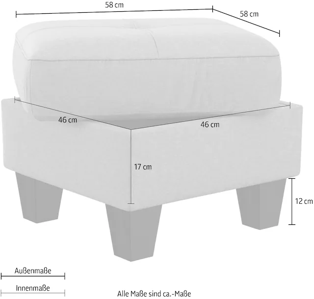 sit&more Stauraumhocker »Belluci« mit Stauraum