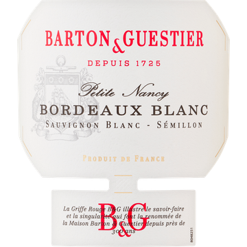 Barton & Guestier 'Petite Nancy' - Bordeaux - 750ML