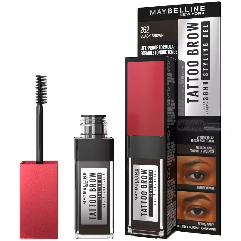 Maybelline New York Tattoo Brow 36H Styling Gel 6 ml - 262 Black Brown