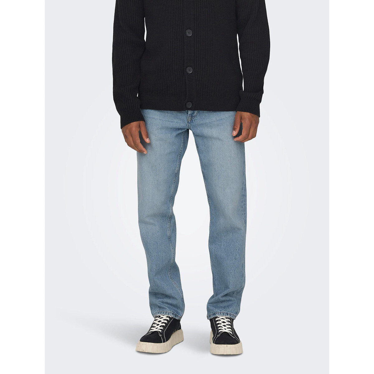 ONLY & FILHOS<br>Calça jeans folgada Edge