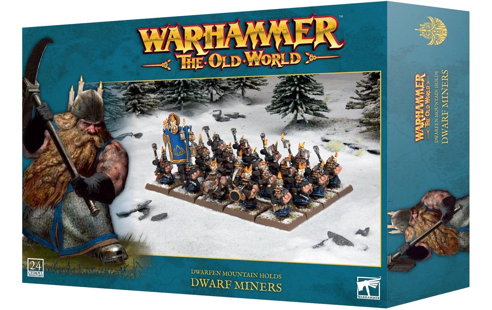 Figur Warhammer The old World D/M/H: Dwarf MinersWarhammer The old World Dwarfen Mountain Holds: Dwarf Miners Bausatz