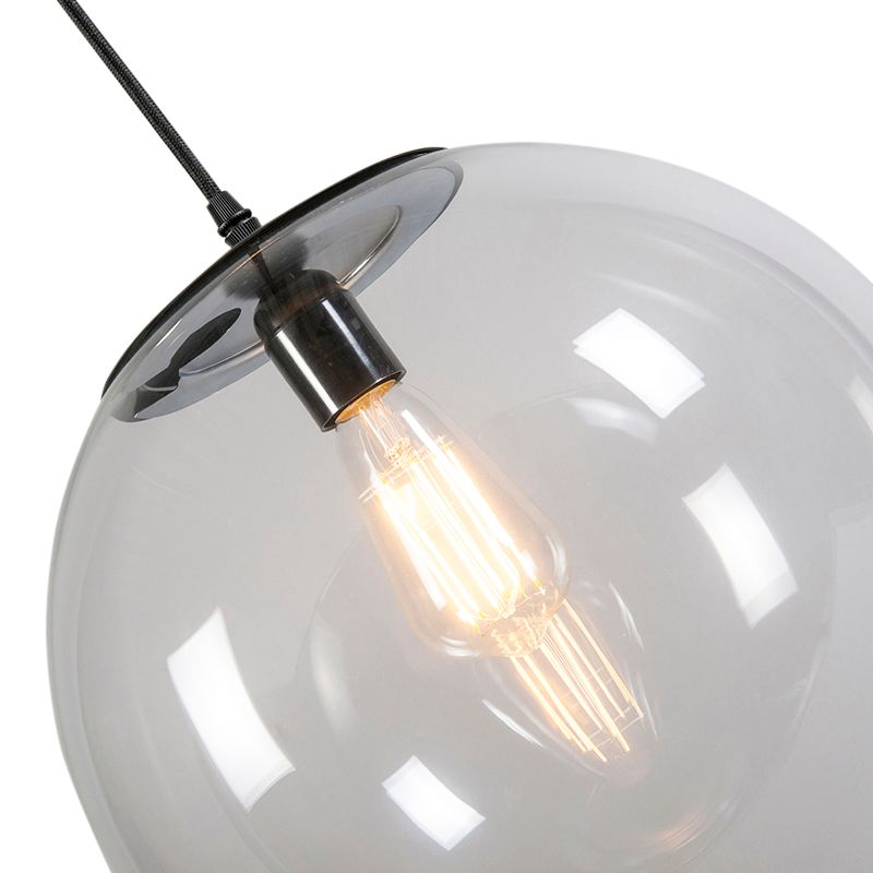 Smart hanglamp transparant 35 cm incl. WiFi A60 - Pallon