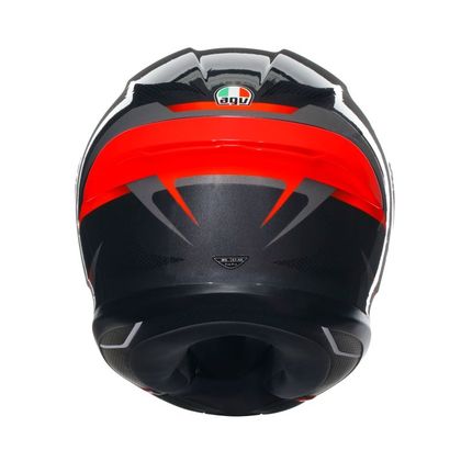 Casque AGV K-6 S - SLASHCUT - Gris / Rouge