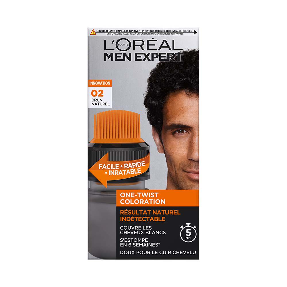 Men Expert One-Twist Coloration Homme · Châtain foncé
