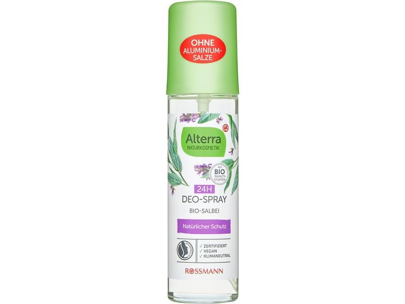 Alterra Deo Spray Jojoba und Bio-Salbei 75 ml Zuverlässiger Deo-Schutz mit einem sinnlichen Duft