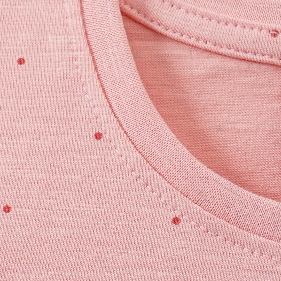 Topomini Baby Langarmshirt mit Pünktchen rosa