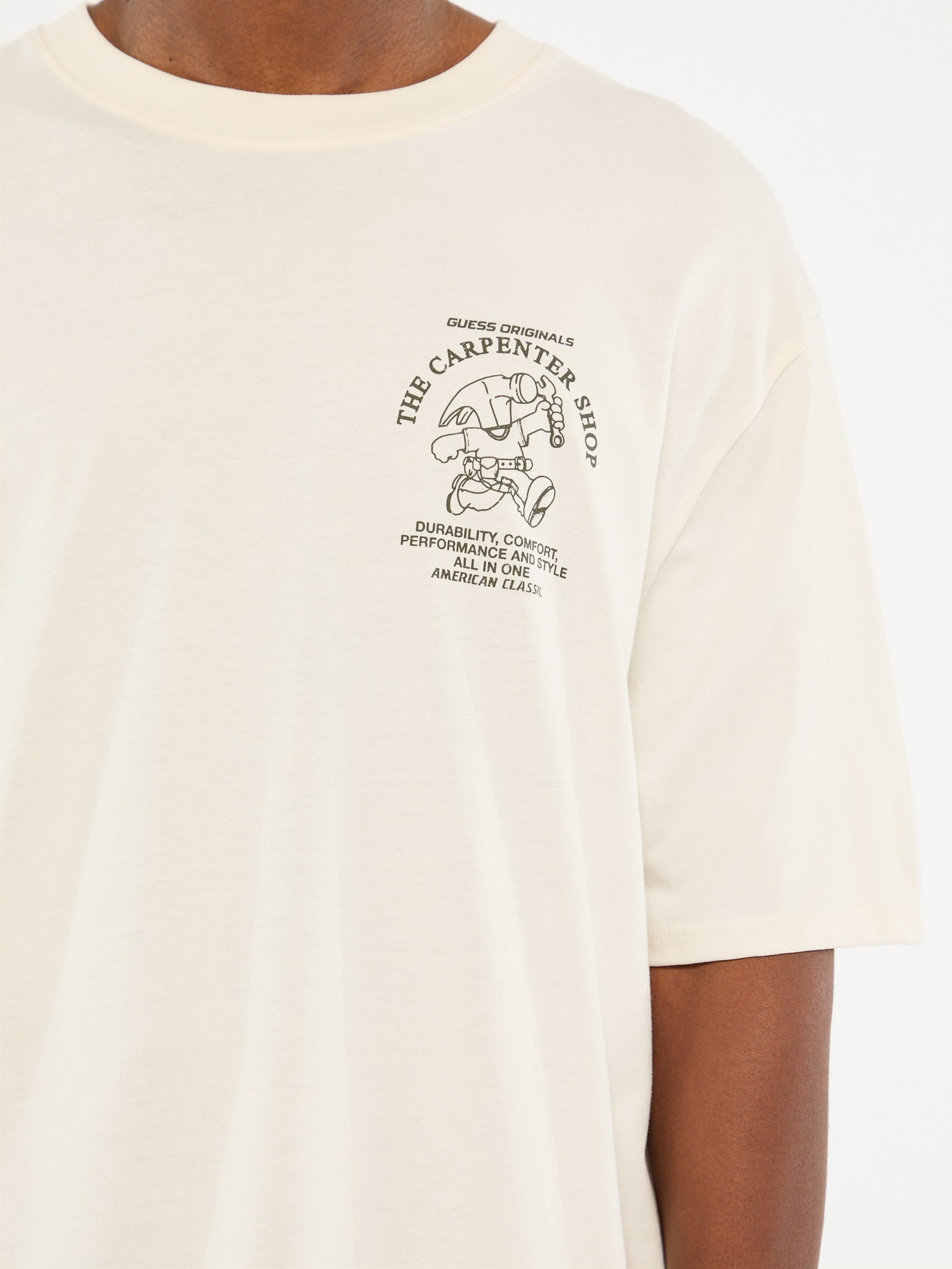 Camiseta de gola redonda GUESS Originals Eco Carpenter