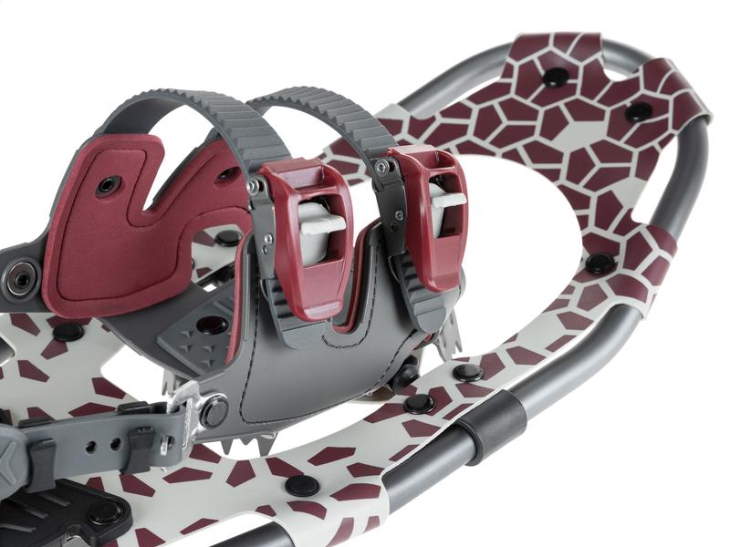 KOOR Schneeschuh Lumi Flex L/XL Dunkelrot Mit Steigeisen aus Manganstahl