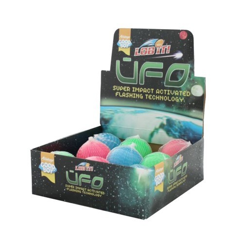 Bola luminosa em formato de OVNI para cães
