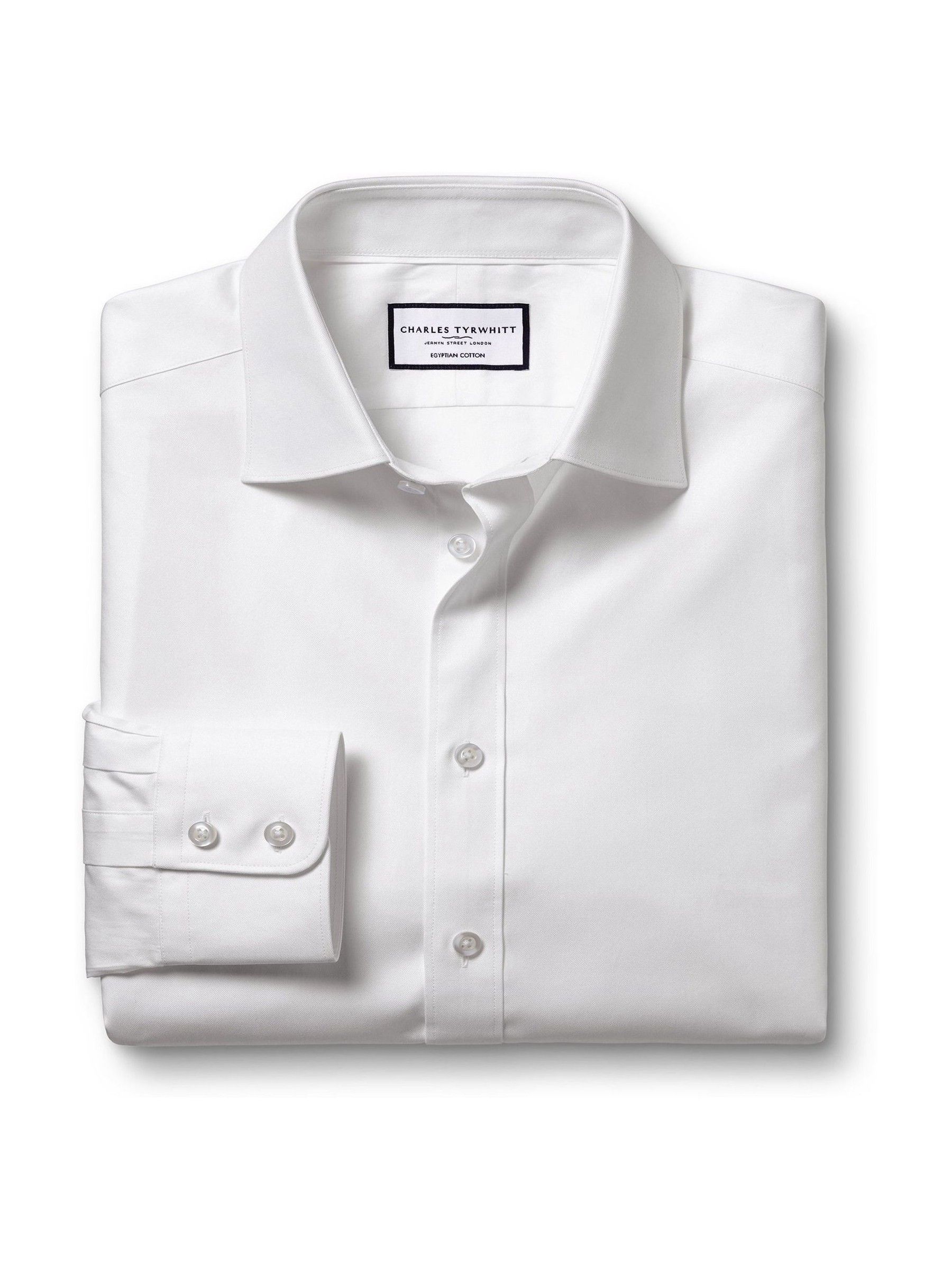 Charles Tyrwhitt slim-fit overhemd van Egyptisch keperstof 100% katoen