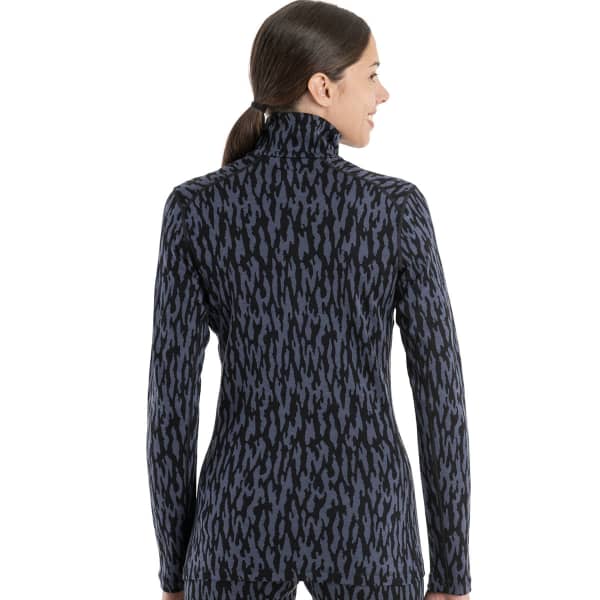 T-shirt thermique ICEBREAKER W MER 260 VERTEX LS HALF Z GLACIAL FLOW GRAPHITE/BLACK/J