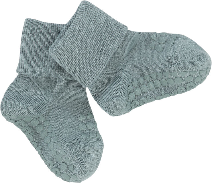 GoBabyGo Skridsikre Strømper Bambus Dusty blue