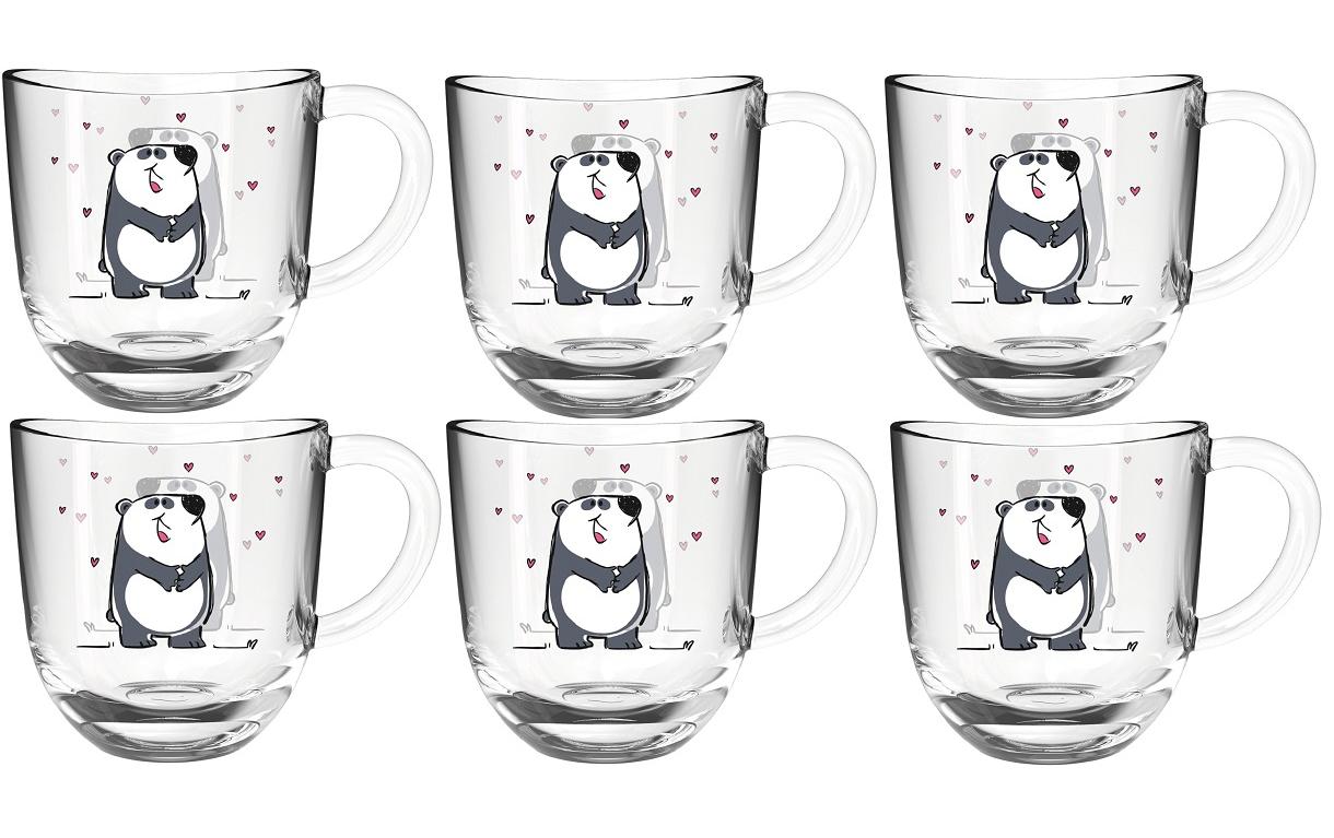 Kindertasse Bambini Panda, 6 StückTassen Set mit Panda Motiv