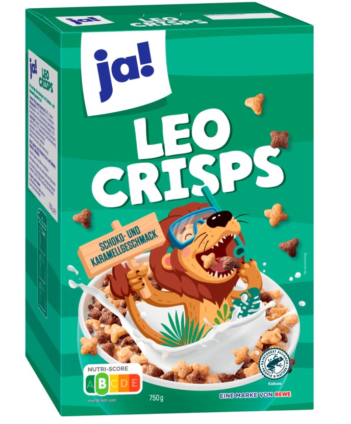 ja! Cerealien Leo Crisps 750g MHD:26.9.25