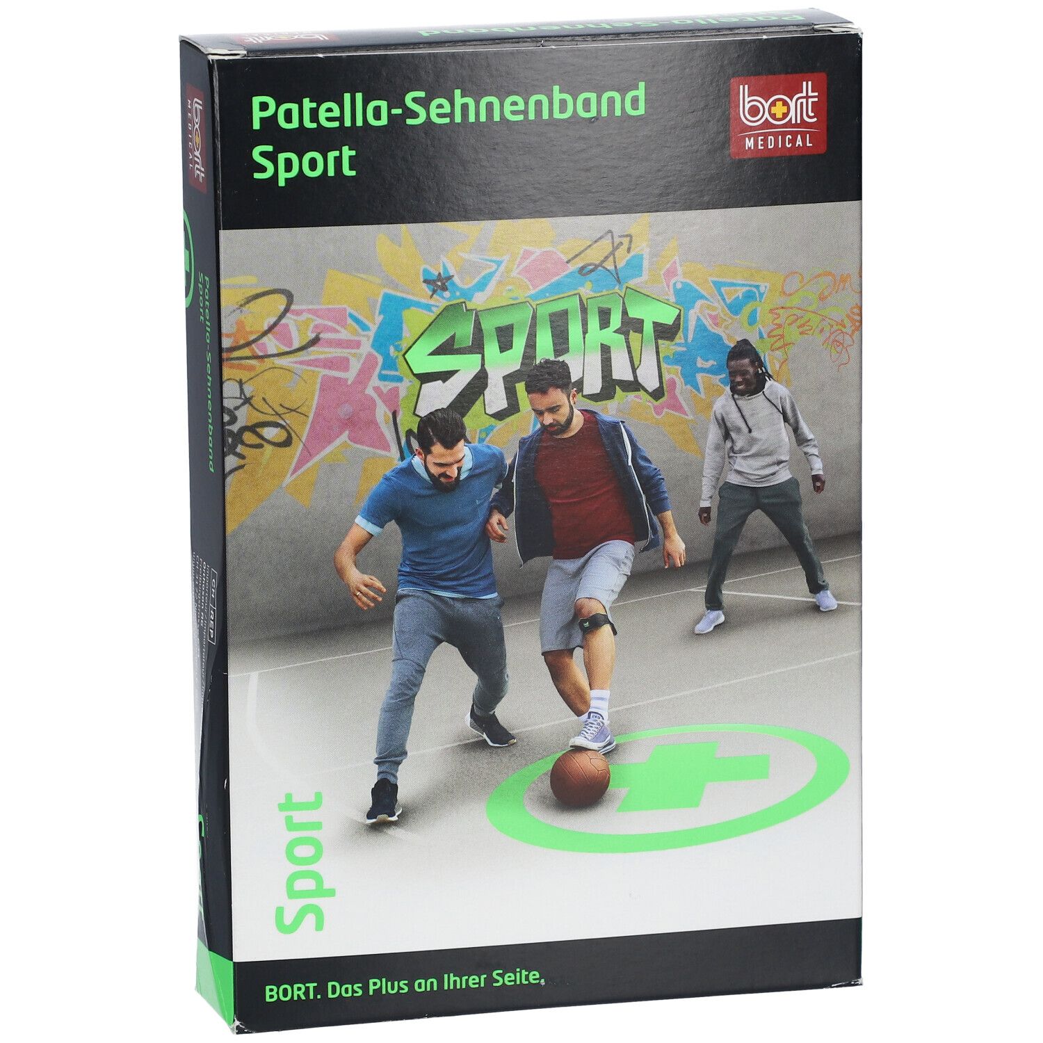 BORT Patella-Sehnenband Sport Gr. 2 schwarz/grün