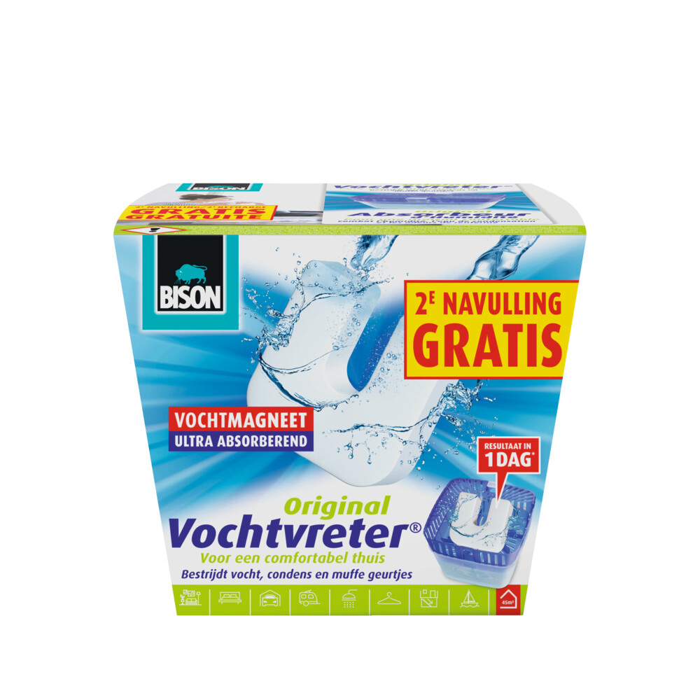 Bison Vochtvreter + 1 Navulling Neutraal2 x 450 gr