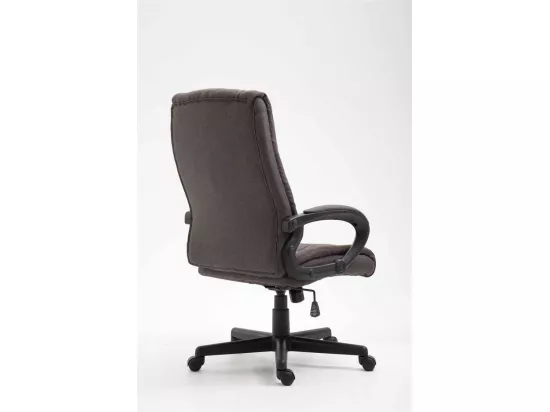 Chaise de bureau - Tissu & Blanc - Gris foncé - XL Sparta