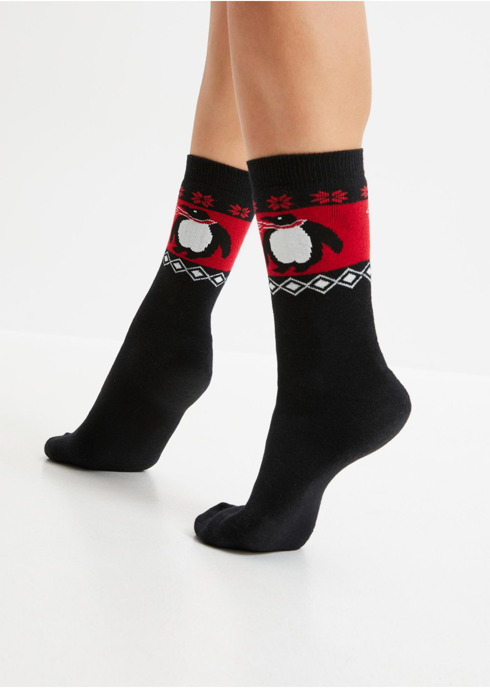 Lot de 3 paires de chaussettes thermo avec intérieur éponge doux et nœud en satin