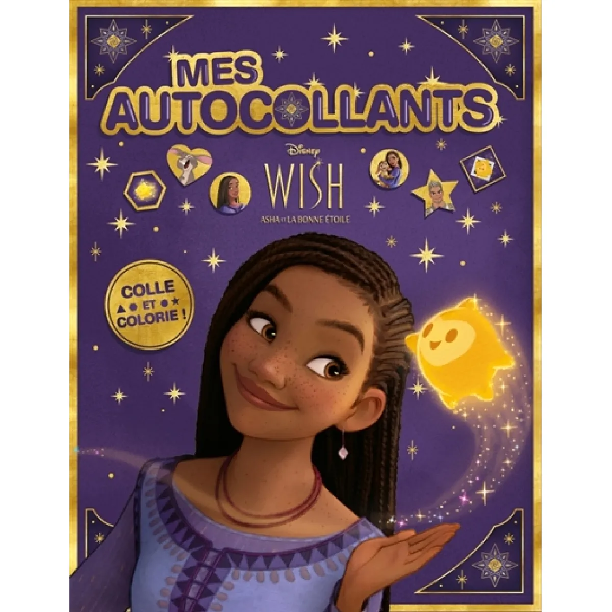 WISH, ASHA ET LA BONNE ETOILE : Mes Autocollants brillants : Disney