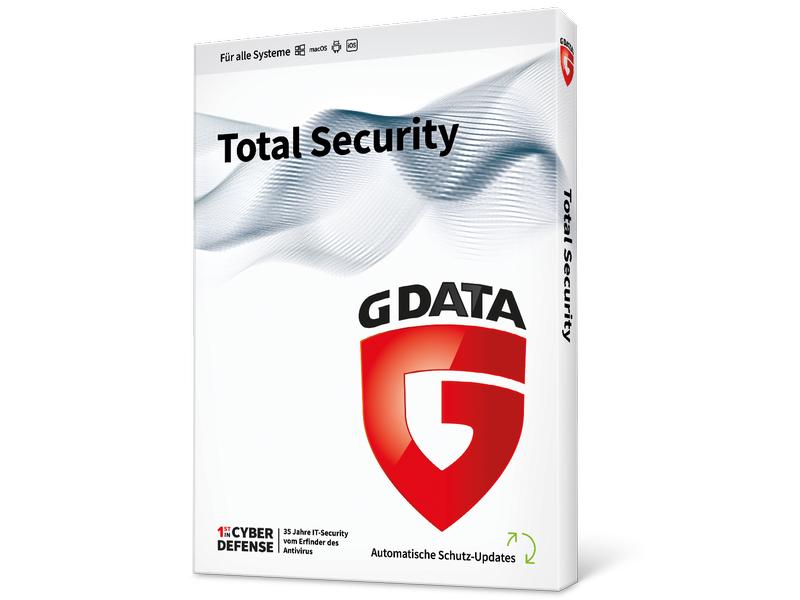 G DATA Total Security Box, Vollversion, 1 User Einfach cleverer: Ihr Rundum-Sorglos-Paket für die maximale Sicherheit all Ihrer Geräte.