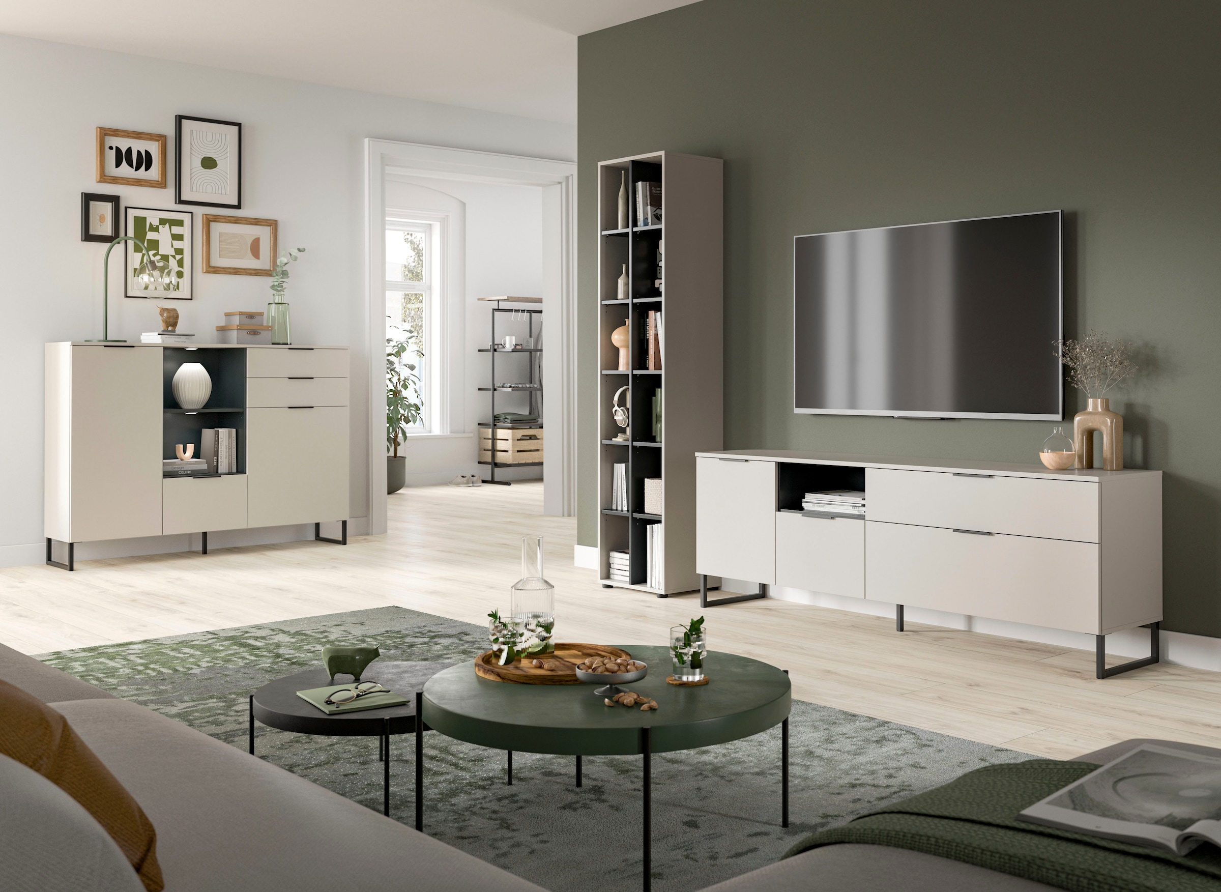 INOSIGN Standregal »ADIO, Höhe 192 cm, 12 Fächer, 10 höhenverstellbare Einlegeböden« 1 Stk. tlg. Regal, Stauraumregal, Wohnzimmerregal, Bücherregal, Wandregal