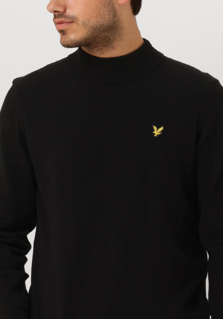 LYLE & SCOTT zwarte lyle & scott coltrui roll neck jumper