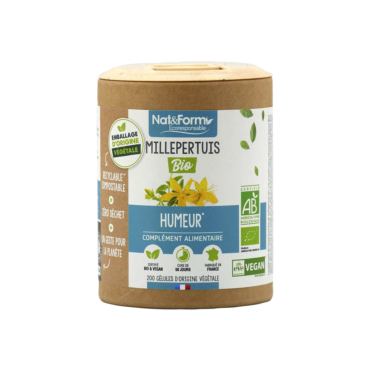 Millepertuis bio - 200 gélules de 275mg